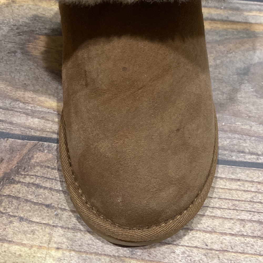 Fireside by Dearfoams Womens 7 Brown Fur Boots Booties - Picture 8 of 16